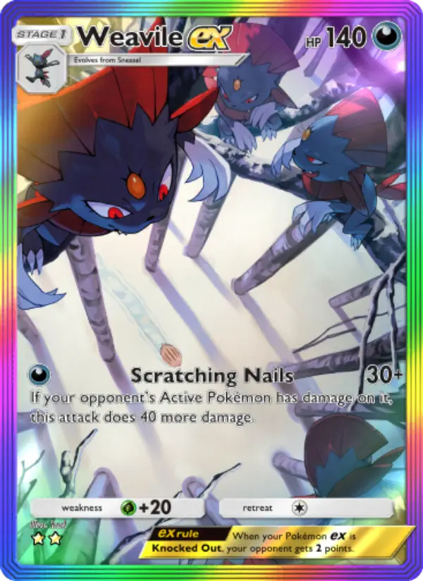 Weavile ex – Pokémon TCG