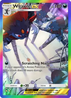 Weavile ex – Carta Pokémon TCG