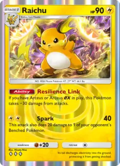 Raichu – Carta Pokémon TCG
