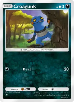 Croagunk – Carta Pokémon TCG