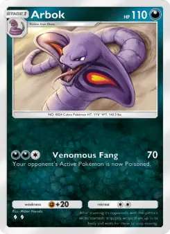 Arbok – Carta Pokémon TCG