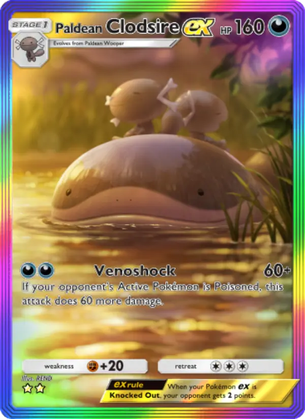 Paldean Clodsire ex – Pokémon TCG