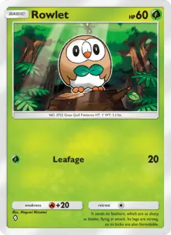 Rowlet – Carta Pokémon TCG