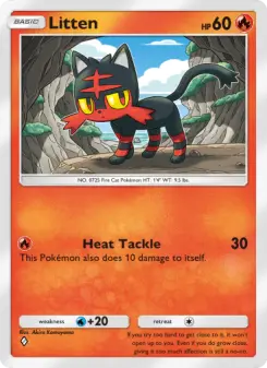 Litten – Carta Pokémon TCG