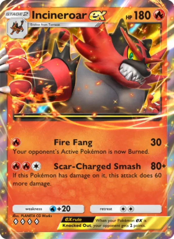 Incineroar ex – Pokémon TCG