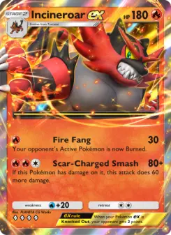 Incineroar ex – Carta Pokémon TCG