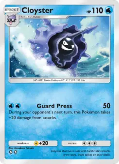 Cloyster – Carta Pokémon TCG