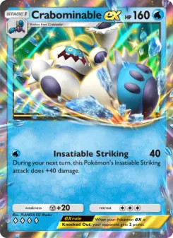Crabominable ex – Carta Pokémon TCG