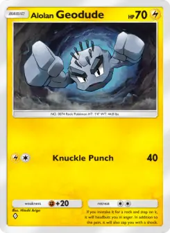 Alolan Geodude – Carta Pokémon TCG