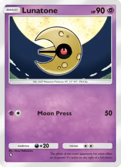 Lunatone – Carta Pokémon TCG