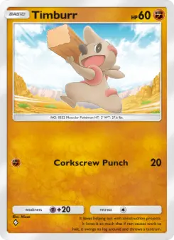 Timburr – Carta Pokémon TCG
