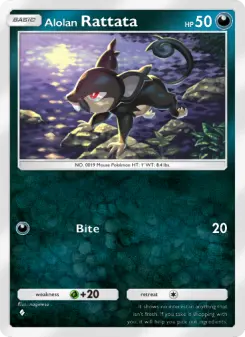 Alolan Rattata – Carta Pokémon TCG