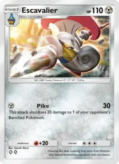 Escavalier – Carta Pokémon TCG