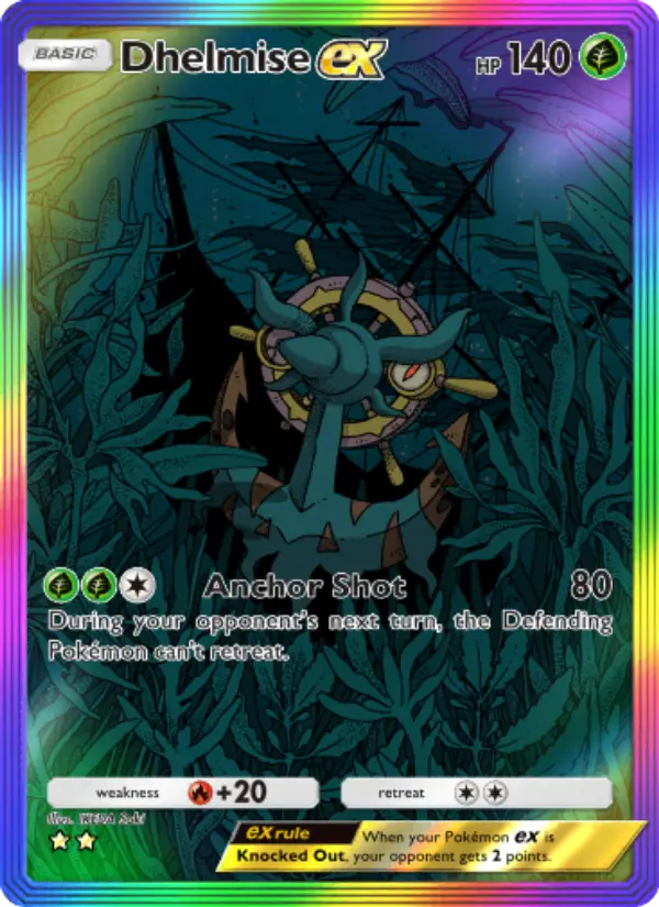 Dhelmise ex – Pokémon TCG
