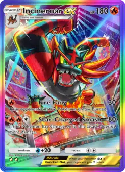 Incineroar ex – Carta Pokémon TCG