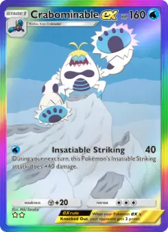 Crabominable ex – Carta Pokémon TCG