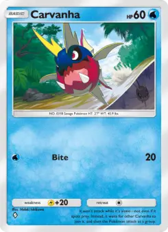 Carvanha – Carta Pokémon TCG