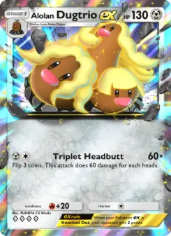 Alolan Dugtrio ex – Carta Pokémon TCG