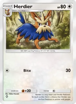 Herdier – Carta Pokémon TCG