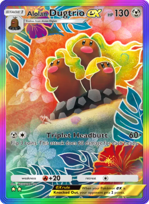 Alolan Dugtrio ex – Pokémon TCG