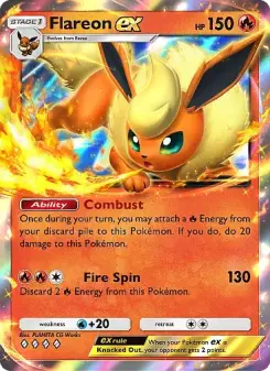 Flareon ex – Carta Pokémon TCG
