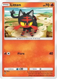 Litten – Carta Pokémon TCG
