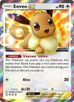 Eevee ex – Carta Pokémon TCG