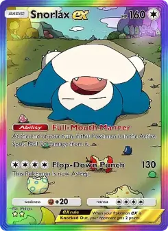 Snorlax ex – Carta Pokémon TCG