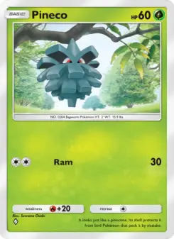 Pineco – Carta Pokémon TCG