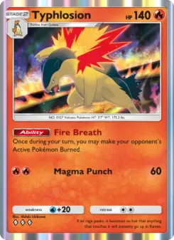 Typhlosion – Carta Pokémon TCG