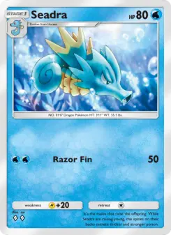 Seadra – Carta Pokémon TCG