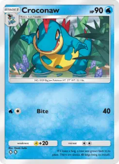 Croconaw – Carta Pokémon TCG