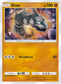Onix – Carta Pokémon TCG