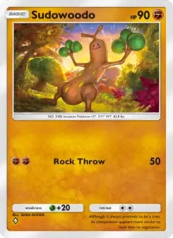 Sudowoodo – Carta Pokémon TCG