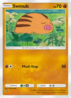 Swinub – Carta Pokémon TCG