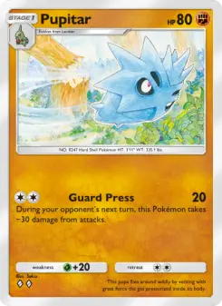 Pupitar – Carta Pokémon TCG
