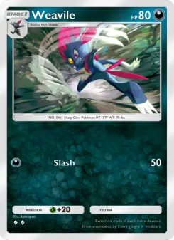 Weavile – Carta Pokémon TCG