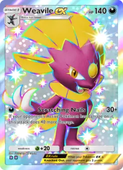 Weavile ex – Carta Pokémon TCG