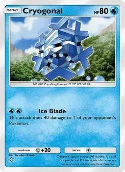 Cryogonal – Carta Pokémon TCG
