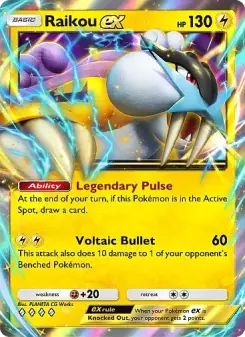 Raikou ex – Carta Pokémon TCG