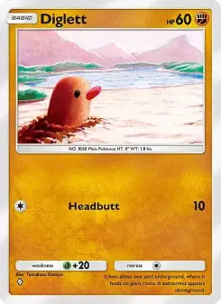 Diglett – Carta Pokémon TCG