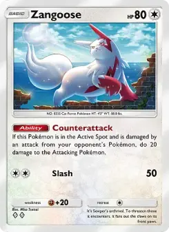 Zangoose – Carta Pokémon TCG