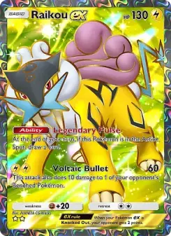 Raikou ex – Carta Pokémon TCG