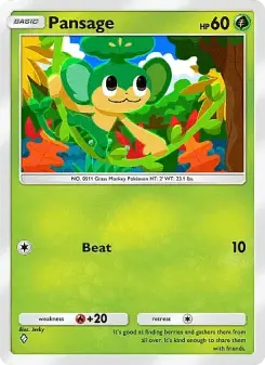 Pansage – Carta Pokémon TCG