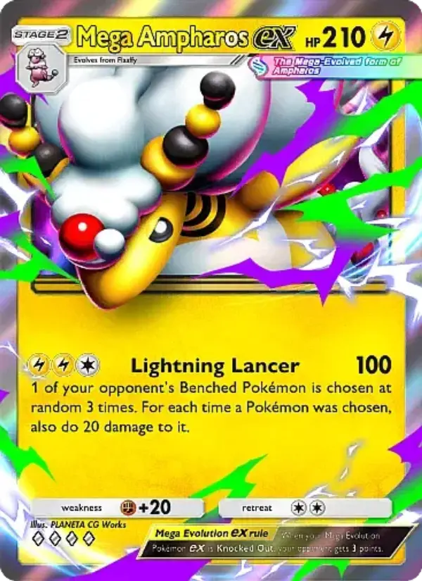 Mega Ampharos ex – Pokémon TCG