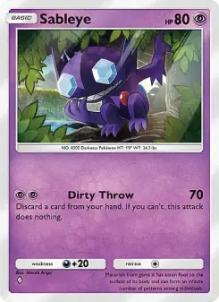 Sableye – Carta Pokémon TCG