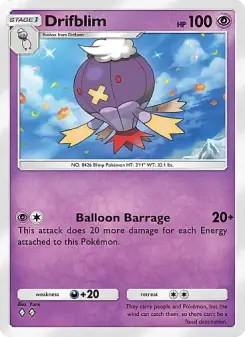 Drifblim – Carta Pokémon TCG