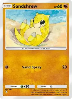Sandshrew – Carta Pokémon TCG