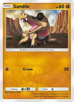 Sandile – Carta Pokémon TCG