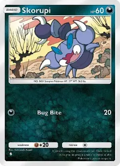 Skorupi – Carta Pokémon TCG
